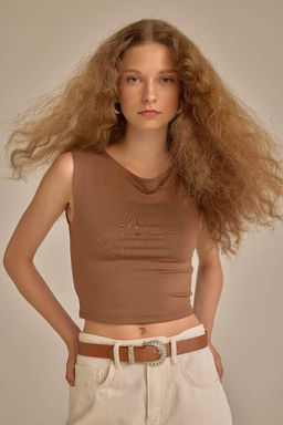 Приталенная футболка с коротким рукавом - Defacto фото 3