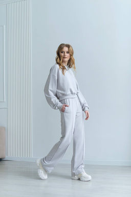 Брюки Сантино (светло-серый) Турция - Nadi bordo фото 5