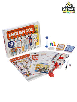 Большой набор английских игр «English box», 10 в 1, 7+