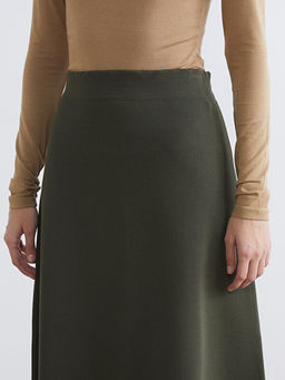 Beli Lastikli Triko Etek