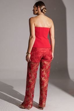 Брюки Мода Юрс 25-2953 красный