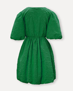 Платье из фактурной ткани с объемными рукавами длиной - Incity фото 7