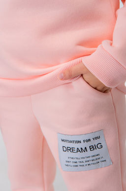 Теплый костюм для девочки из футера с начесом Bonito  фото 21