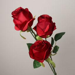 Цветок искусственный Роза букет 66 см 3 головы / HJY-4 /уп 2/400/ - Галеонтрейд фото 6