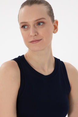 Kad_n Lacivert Basic Ti__rt Sepette S_rpriz _ndirim - U.s. polo assn фото 2