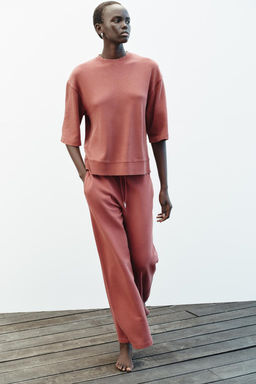 FADED WIDE-LEG TROUSERS - Zara фото 19