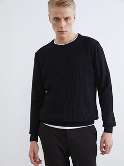 Bisiklet Yaka Erkek Triko Kazak