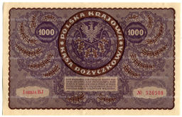 Банкнота 1000 марок 1919 года Польша