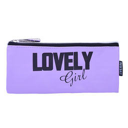Пенал "Lovely Girl" 21,5x9x1 см, плоский для 35 предметов, на молнии, перчаточная искусственная кожа до -40C, с подкладом Пенал "Lovely Girl" 21,5x9x1 см, плоский для 35 предметов, на молнии, перчаточная искусственная кожа до -40C, с подкладом