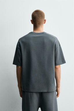 SUDADERA RELAXED FIT INTERLOCK / Azul lavado - Zara фото 3