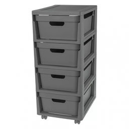 Комод на колесиках LUXE, 4 ящика, 300*385*690 мм арт. С32467