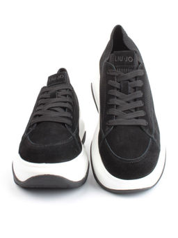 05-A9000-4 BLACK Кроссовки женские (натуральная замша)