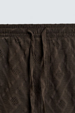 BERMUDA JACQUARD GEOM?TRICO / Marr?n - Zara фото 8