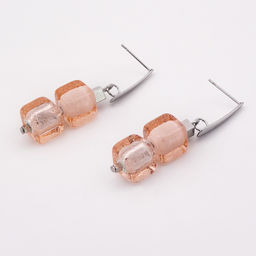 Серьги из муранского стекла PEACH GLAZE LC3457