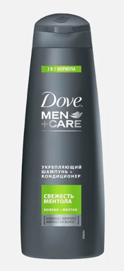 ДАВ д/волос шампунь 380мл Муж 2в1 Свежесть ментола