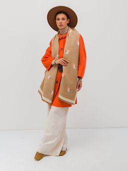 В составе шерсть! Палантин женский - Tantino фото 5