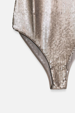 BODY LENTEJUELAS ZW COLLECTION / Plata Mate - Zara фото 10