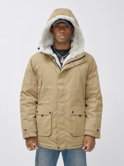 Парка мужская зимняя удлиненная с мехом хаки цвета 8753G - Mtforce фото 3