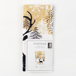 Новогоднее полотенце Этель Тепла и уюта 40х67 см, 100% хл, саржа 190 гр/м2  фото 7