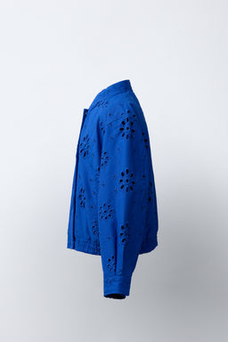 CAZADORA BORDADO SUIZO / Azul - Zara фото 3