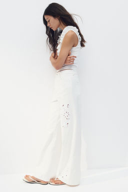 Pantal?n con bordado ingl?s - H&m фото 4