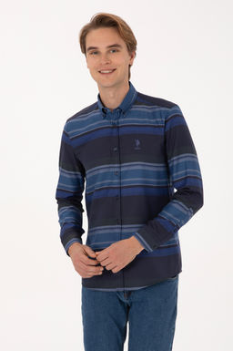 Erkek Lacivert Uzun Kollu G_mlek