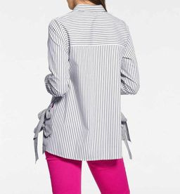 Блузка, черно-белая - Patrizia dini фото 4