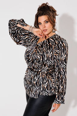 Блуза ANELLI 1423 зебра