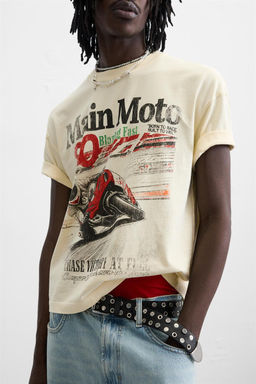 FADED PRINTED T-SHIRT - Zara фото 5