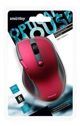 Мышь беспроводная Smartbuy 508AG бордо (SBM-508AG-I)