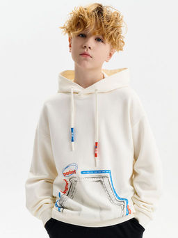 PELICAN, толстовка для мальчиков, Молочный