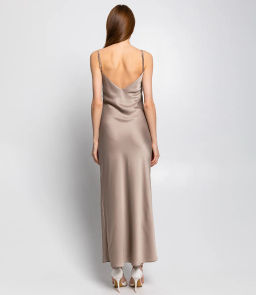 Платье #БШ1989, бежевый