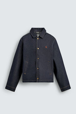 CAZADORA DENIM RELAXED FIT BORDADO / ?ndigo - Zara фото 8