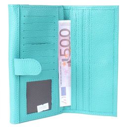 Портмоне женское Croco-ПР-954 натуральная кожа 3 отд, 17 карм, бирюза флотер (110) 208544  фото 4