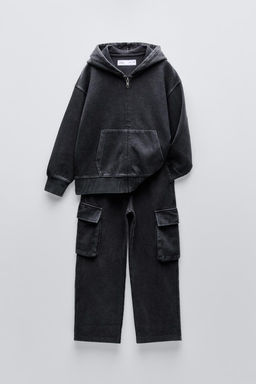 FADED SWEATSHIRT AND TROUSERS SET