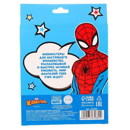 Фломастеры, 12 цветов, в картонной коробке, Человек-паук - Marvel фото 8