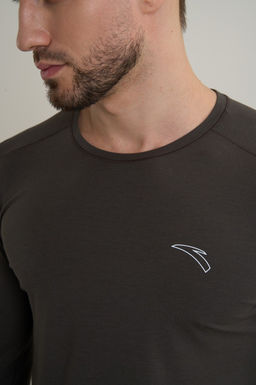 Лонгслив Коричневый ANTA RUNNING LS Tee  фото 6