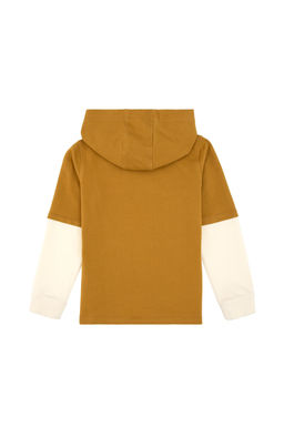 Erkek _ocuk Hardal Kap__onlu _nce Sweatshirt - U.s. polo assn фото 3