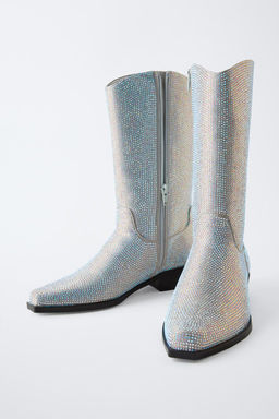 GLITTER COWBOY BOOTS - Zara фото 5