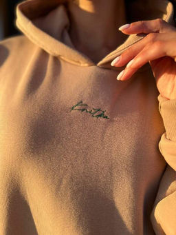 Костюм женский оверсайз с джогерами, мокко, единый размер - Knitka wear фото 4