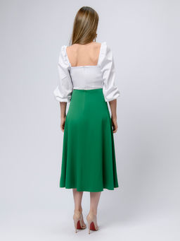 Юбка зеленого цвета длины миди - 1001dress фото 3