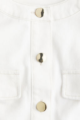 Top denim cropped - H&m фото 2