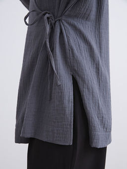 Kruvaze Yaka Dokulu Kad?n Kimono