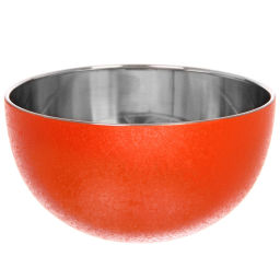 Цена за 2 шт. Салатник из нержавеющей стали 0,4л 12*6см цветное покрытие "жатка"