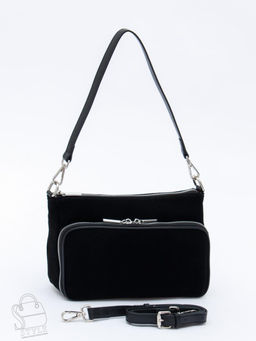 Сумка женская кожаная 8200PEF black Polina&Eiterou  в Новосибирске