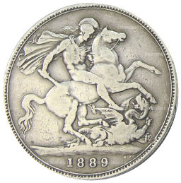 1 крона 1889 года Великобритания