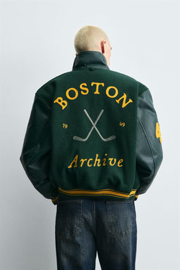 CONTRAST BOMBER JACKET - Zara фото 3
