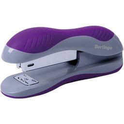 Степлер Berlingo "Office Soft" №24/6...26/6, пластиковый (H25003) фиолетовый, до 25л.