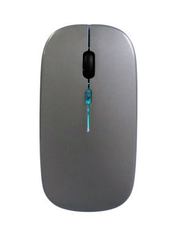 Мышь MB-2.4 беспроводная, оптическая, подсветка, 800-1600 dpi, USB, Bluetooth, серая