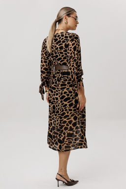 Платье ANELLI 1733 Графичный леопард